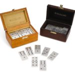 TWO ITALIAN SILVER DOMINO SETS, BUCCELLATI, 20TH CENTURY