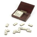 Set of miniature dominoes reputedly taken to the Antarctic by Shackleton