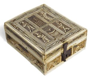 Southern Netherlandish, second half 15th century GAMES BOX WITH COURTLY SCENES