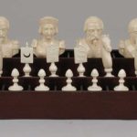 Chessmen (72) with box-board ca. 1855 François Gilot