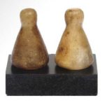 Two Egyptian Alabaster SENET Gaming Pieces